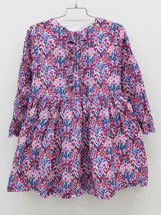 ジャカディ 長袖ワンピース 116cm キッズ 女児 ピンク系【中古】▼