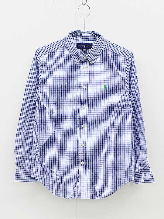 Long-Sleeved - ラルフローレン シャツ 150cm キッズ 男児 ブルー系【中古】▼