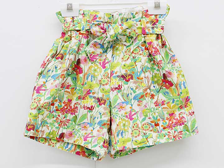 Long-Trousers, Trousers - ボンポワン ショートパンツ 140cm キッズ 女児 マルチカラー【中古】▼