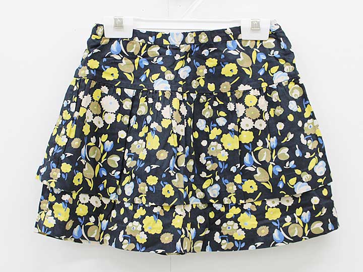 ボンポワン スカート 128cm キッズ 女児 黒系【中古】▼