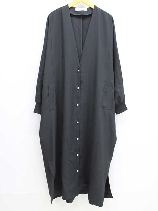 ブランバスク パールボタンロングカーディガン 38 レディース ブラック【中古】【新入荷】▼