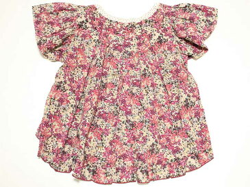 ▼ズッパディズッカ/zuppa di zucca▼110cm 半袖ブラウス ピンク系 花柄【中古 USED】子供服 キッズ kids 女の子 夏