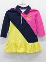 ◇ラルフローレン/Ralph Lauren◇85cm 長袖ワンピース マルチカラー ブルマ付【中古】子供服 キッズ kids ベビー服 baby 女の子 春秋 409032 onepi