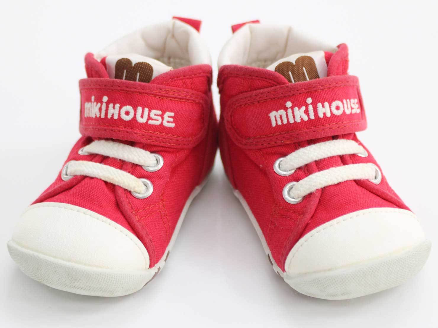 【新入荷!】◇ミキハウス/mikihouse ◇12.5cm シューズ/靴 赤×白【中古】子供 キッズ kids ベビー baby 男の子 女の子 春夏秋冬 120132