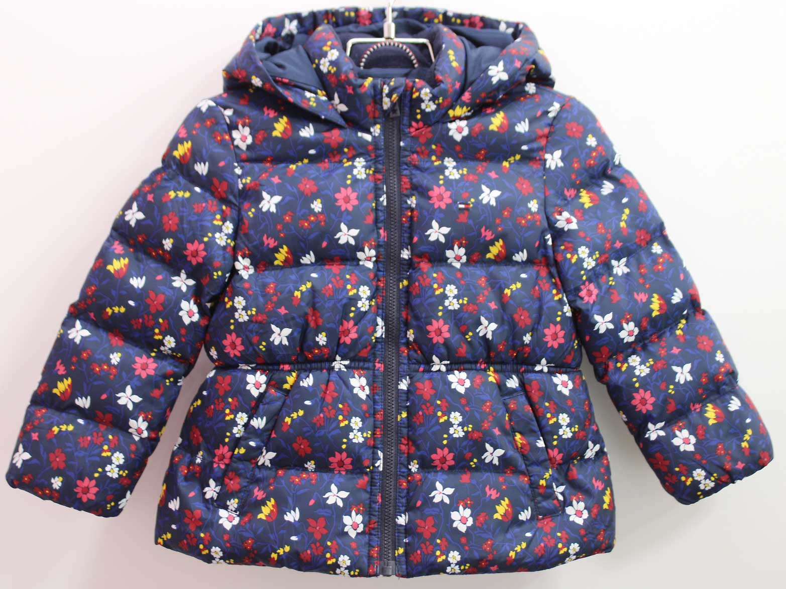 【冬物 新入荷!】◇トミーヒルフィガー/TOMMY HILFIGER◇92cm 中綿ブルゾン/ジャンパー 濃紺系【中古】子供服 キッズ kids ベビー服 baby 女の子 冬 111132