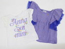 ◇アナスイミニ/ANNA SUI mini◇90cm 半袖ブラウス/シャツ&半袖Tシャツ/半袖カットソー2点set 青×オレンジ&白【中古】【ネット限定】子供服...