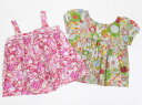 【夏SALE!】◇ボントン/BONTON◇90cm 半袖ブラウス/シャツ&キャミソール2点set マルチカラー&ピンク系 リバティ【中古】【ネット限定】子供服 ...