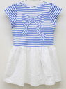 ◇ファミリア/familiar◇110cm 半袖ワンピース 水色×白【中古】子供服 キッズ kids 女の子 夏 onepi 415042(4)