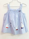 【夏SALE!】◇ファミリア/familiar◇110cm ノースリーブブラウス/シャツ 水色【中古】子供服 キッズ kids 女の子 夏 tops 806042
