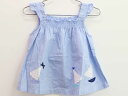 【夏SALE!】◇ファミリア/familiar◇100cm ノースリーブブラウス/シャツ 水色【中古】子供服 キッズ kids 女の子 夏 tops 806042