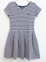 ◇ラルフローレン/Ralph Lauren◇140cm 半袖ワンピース 白×紺【中古】子供服 キッズ kids ジュニア 女の子 夏 onepi 216042(4)
