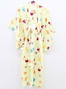 【夏SALE!】◇三勝◇100-110cm(3号) 浴衣 黄 花柄 お祭り 花火大会 納涼祭 盆踊り【中古】子供 キッズ kids 女の子 夏 seasonal...