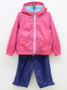 ◇エルエル.ビーン/ L.L.Bean◇100-110cm位 レインスーツ/カッパ/レインウェア/雨具 ピンク&紺 アウトドア キャンプ 山登り トレッキング 野外活動【中古】子供服 キッズ kids 女の子 seasonal 307042
