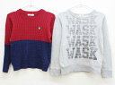 ◇ワスク/WASK◇150cm トレーナー/スウェット/スエット&セーター/ニット2点set グレー&赤×紺【中古】【ネット限定】子供服 キッズ kids ジュ...