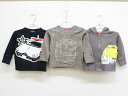 ◇オジコ/OJICO◇80cm 長袖カットソー&トレーナー&パーカー3点set グレー×シルバー&黒×白&グレー×黄【中古】【ネット限定】子供服 キッズ kids ベビー服 baby 男の子 秋冬 tops 528042
