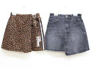 ◇ラブトキシック/Lovetoxic◇160cm ラップキュロットスカート/キュロットパンツ/ショートパンツ&スカート2点set 茶×黒&グレー【中古】【ネット...