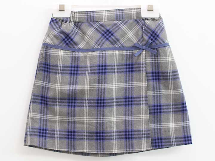 Wrap Skirt - 【新規値下げ!】◇ペアレンツドリーム/parents dream◇110cm ラップスカート グレー×青紫 フォーマル お受験 お稽古 通塾 見学会 スクール 通園 入園式 結婚式 発表会 謝恩会 冠婚葬祭【中古】子供服 キッズ kids 女の子 fml 029042
