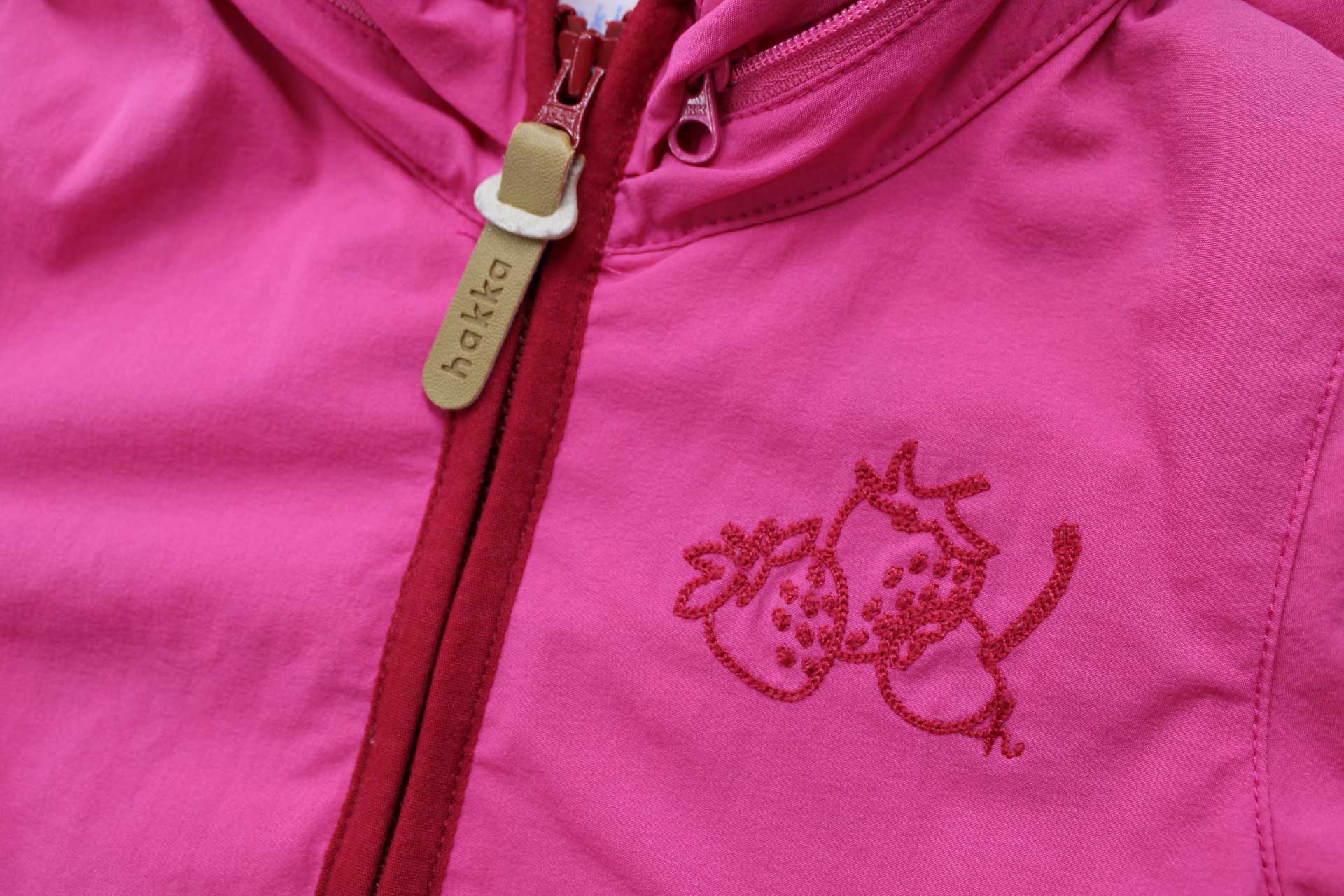 ◇ハッカベビー/HAKKA baby◇90cm ナイロンジャンパー/ナイロンブルゾン/ウィンドブレーカー ピンク フード収納可【中古】子供服 キッズ kids ベビー服 baby 女の子 春秋 otr 929042