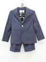 【新規値下げ!】◇アーチ&ライン/ARCH&LINE◇100-110cm スーツ 紺×グレー フォーマル 入園式 結婚式 七五三 冠婚葬祭 発表会 謝恩会【中古...
