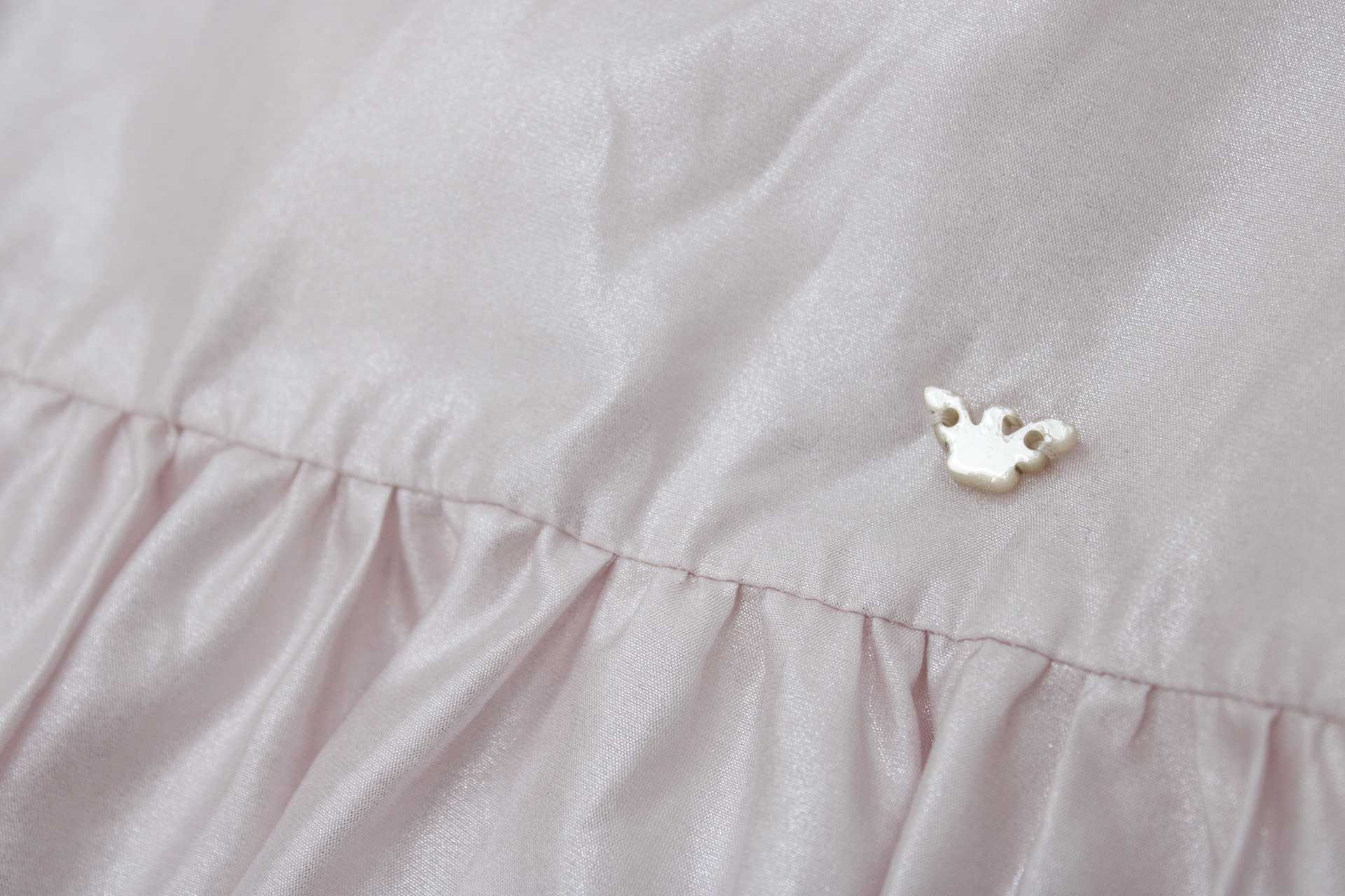 【値下げ!】◇エンポリオアルマーニ/EMPORIO ARMANI◇130cm 半袖ドレスワンピース/ドレス ピンク シルク混 フォーマル 結婚式 七五三 発表会 謝恩会 冠婚葬祭【中古】子供 キッズ kids 女の子 lessons fml 911142
