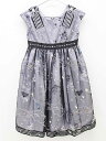 【新規値下げ!】◇アナスイミニ/ANNA SUI mini◇135cm ノースリーブドレス/ドレスワンピース 青紫×黒 フォーマル 結婚式 七五三 発表会 謝恩...