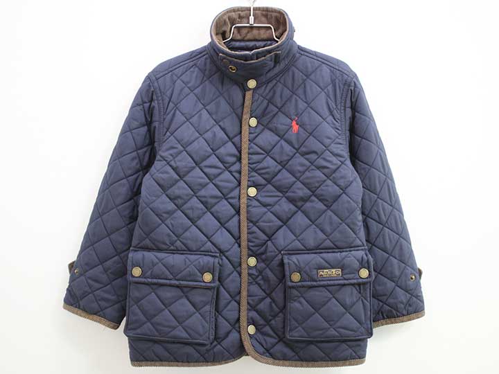 ◇ラルフローレン/Ralph Lauren◇115cm キルティングジャケット/キルティングコート/ブルゾン/ジャンパー 紺【中古】子供服 キッズ kids 男の子 秋冬 otr 621142