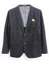 ◇ブルークロス/BLUE CROSS◇160cm ジャケット 黒 フォーマル 入学式 卒業式 通学 スクール 通塾 結婚式 冠婚葬祭 発表会 謝恩会【中古】子供服 キッズ kids ジュニア 男の子 fml 011052
