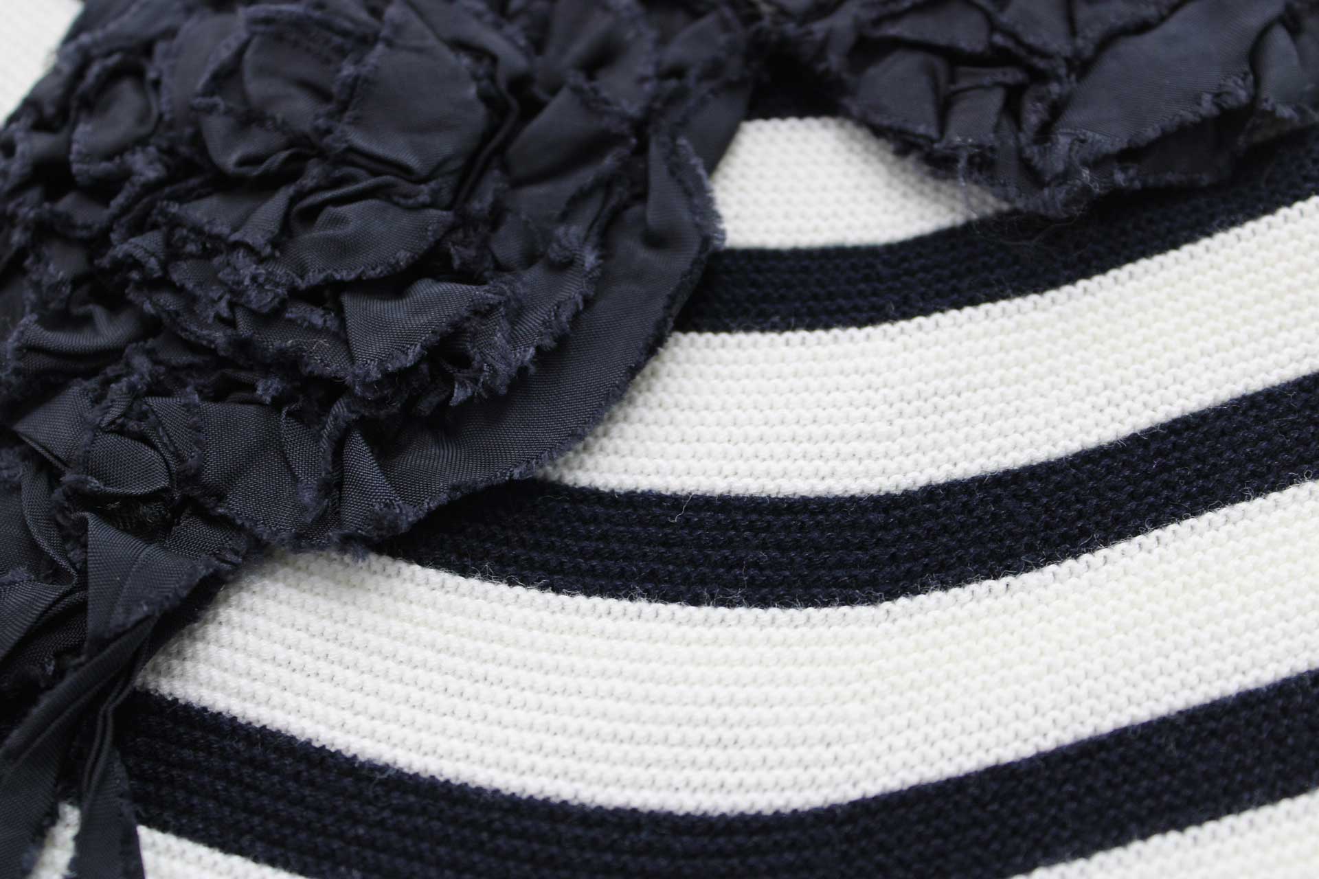 ◇コムサ・フィユ/COMME CA FILLE◇120cm 七分袖ワンピース 濃紺×白 フォーマル 入学式 卒園式 結婚式 七五三 冠婚葬祭 発表会 謝恩会【中古】子供服 キッズ kids 女の子 fml 621052 3