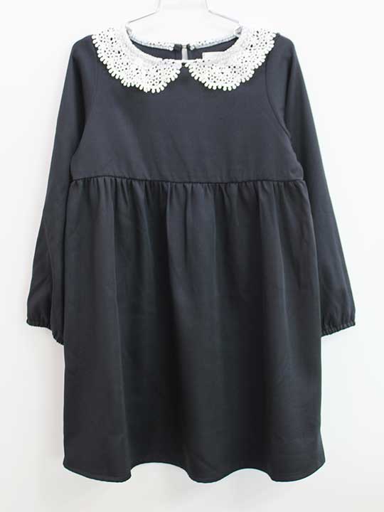 Dresses - ◇ペアマノン/PAIR MANON◇120cm 長袖ワンピース 濃紺 フォーマル 入学式 卒園式 結婚式 七五三 冠婚葬祭 発表会 謝恩会【中古】子供服 キッズ kids 女の子 fml 721052