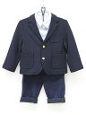◇コムサ・フォセット/COMME CA FOSSETTE◇100cm スーツ3点セット 紺 フォーマル 入園式 結婚式 七五三 冠婚葬祭 発表会 謝恩会【中古】...
