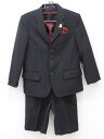 ◇フォーマルウェア/FORMAL WEAR◇110cm スーツ4点セット 黒×白 フォーマル お稽古 通塾 見学会 通園 スクール 入園式 入学式 卒園式 結婚...
