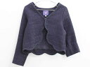 ◇アナスイミニ/ANNA SUI mini◇130cm ボレロ/ジャケット 紺 フォーマル 入学式 卒業式 結婚式 七五三 冠婚葬祭 発表会 謝恩会【中古】子供...