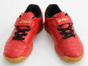 ◇アシックス/asics◇18cm フットサルシューズ/靴 赤×黒 サッカー教室 部活 練習 レッスン【中古】子供 キッズ kids 男の子 女の子 春夏秋冬 ...