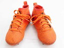◇アディダス/adidas◇18.5cm スパイク/サッカーシューズ/靴 オレンジ×黒 サッカー教室 部活 練習 レッスン【中古】子供 キッズ kids 男の子...