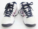 ◇アシックス/asics◇19cm バスケットボールシューズ/靴 白×紺 バスケットボール教室 部活 練習 レッスン【中古】子供 キッズ kids 女の子 春夏...