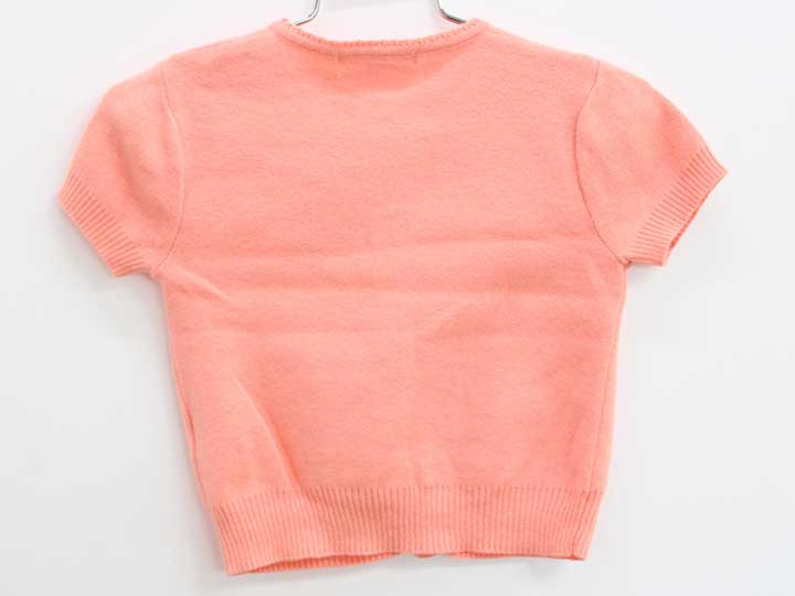【SALE!】シップス 半袖カーディガン 90cm キッズ 女児 サーモンピンク【中古】◇