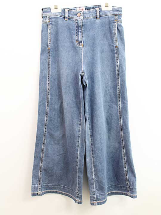 【値下げ!】イルグッフォ ジーンズ 149cm キッズ 女児 ブルー【中古】◇