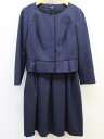 ‡TOCCA/トッカ‡アンサンブルスーツ/オフィス/式典/お呼ばれ//膝丈/長袖 ネイビー/紺 レディース 00 【中古】春夏秋冬 sut 812132