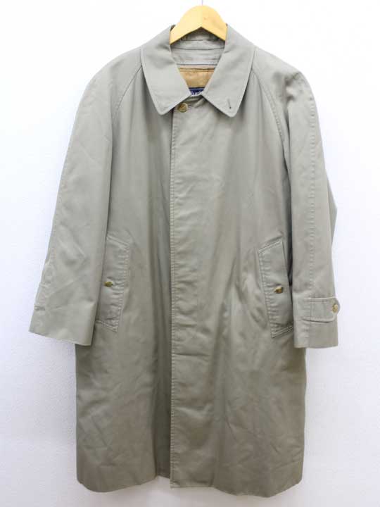 ‡BURBERRY/バーバリー‡ライナー付きステンカラーコート/長袖 ベージュ メンズ 【中古】春秋 otr 222042