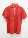 【夏SALE】‡PAUL STUART/ポールスチュアート‡ポロシャツ/半袖 レッド/赤 メンズ M【中古】夏春 624042
