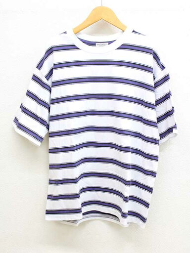 ‡BEAUTY&YOUTH UNITED ARROWS/ビューティーアンドユースユナイテッドアローズ‡クリアボーダークルーネックTシャツ/カットソー/半袖 ホワイト×パープル/白×紫 メンズ M 【中古】春夏秋冬 717042 ‡BEAUTY&YOUTH UNITED ARROWS/ビューティーアンドユースユナイテッドアローズ‡クリアボーダークルーネックTシャツ/カットソー/半袖 ホワイト×パープル/白×紫 メンズ M 【中古】春夏秋冬 717042