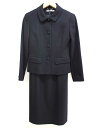 【新規値下げ】‡courreges/クレージュイ‡アンサンブルスーツ/ジャケット/長袖/半袖/ミディアム丈 ネイビー/濃紺 レディース 36 お受験 面接 フォ...