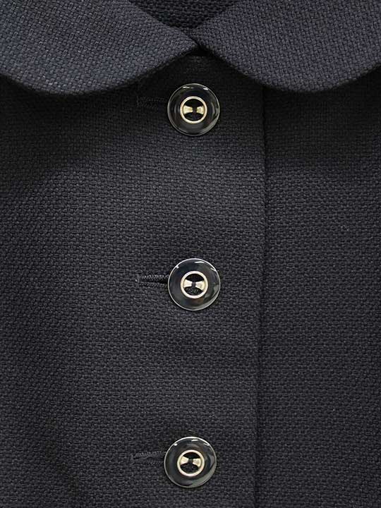 【新規値下げ】‡courreges/クレージュ‡アンサンブルスーツ/ジャケット/長袖/半袖/ミディアム丈 ネイビー/濃紺 レディース 36 お受験 面接 フォーマル 卒業式 入学式 説明会 見学会 学校行事式典 【中古】春夏秋冬 tex t829042