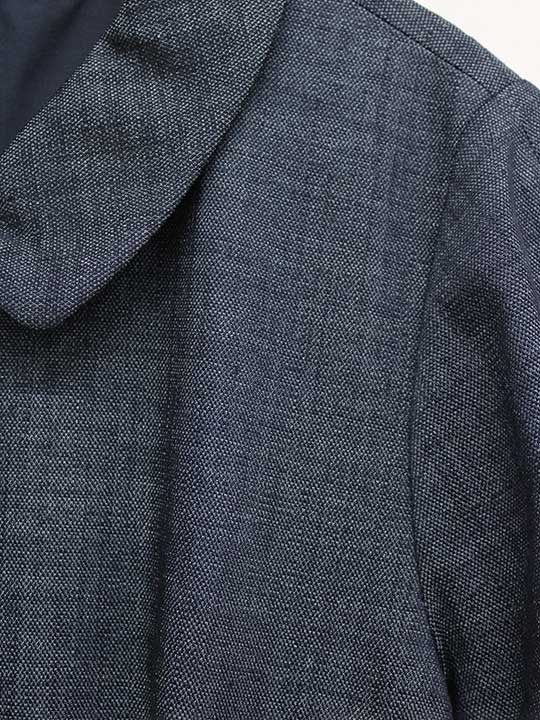 ‡Leilian/レリアン‡フロントジップワンピース/プルオーバー/半袖/ロング丈 ネイビー/紺 レディース 13 【中古】 春秋 onepi 110142