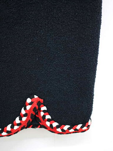 【新規値下げ】‡MOSCHINO/モスキーノ‡パイル地スカート/膝上丈 ブラック/黒 レディース I40【中古】 春夏秋冬 112142