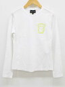 【夏SALE】エンポリオアルマーニ GAサングラスキャラクタープリントTシャツ XS レディース ホワイト/白【中古】‡