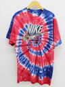 【夏SALE】ナイキ DREAM TM EASTスカルロゴプリントTシャツ L メンズ レッド×ブルー/赤×青【中古】‡