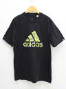 【夏SALE】アディダス プリントTシャツ 0 メンズ ブラック/黒【中古】‡