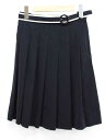 【夏SALE】トゥービーバイアニエスベー バイカラーベルト付きプリーツスカート 38 レディース ブラック/黒【中古】‡