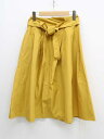 【夏SALE】グリーンレーベルリラクシング リボンスカート 38 レディース イエロー系/黄色系【中古】‡